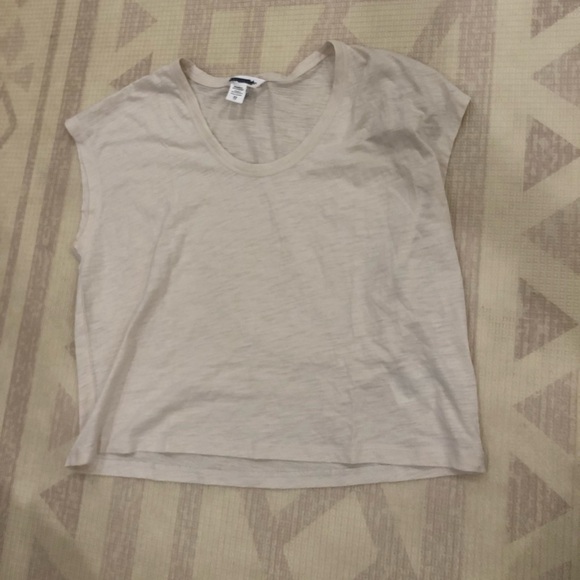 NWOT Athleta Women's Classic Slub Tee color Cream size XS - Picture 7 of 11
